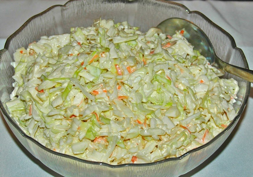 зелева залата диетична и вкусна вечеря
